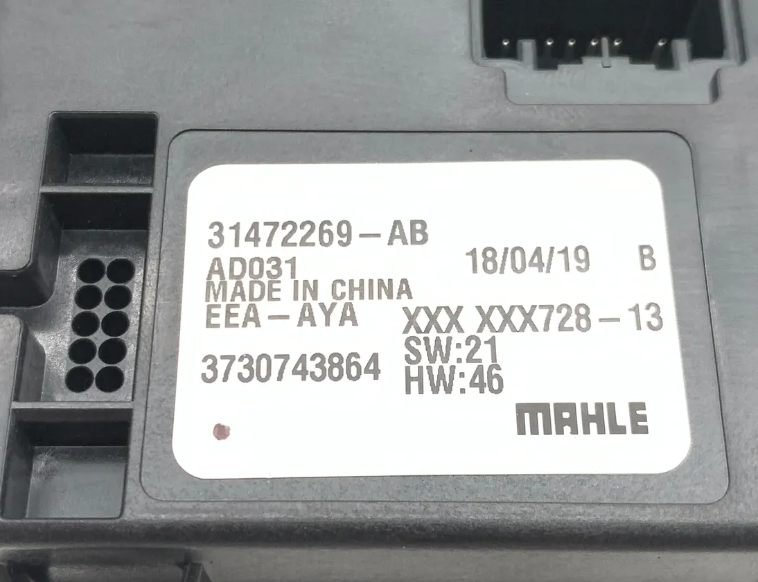 VOLVO S90 2 generation (2016-2023) Climate control unit 31472269 35510986