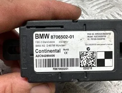 BMW X5 F15 (2013-2018) Central locking control unit A2C94289406,8706502 21519059