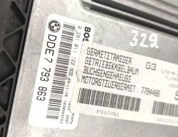BMW 3 Series E90/E91/E92/E93 (2004-2013) Engine Control Unit ECU 1039S03763,7793863,0281011122 34648481