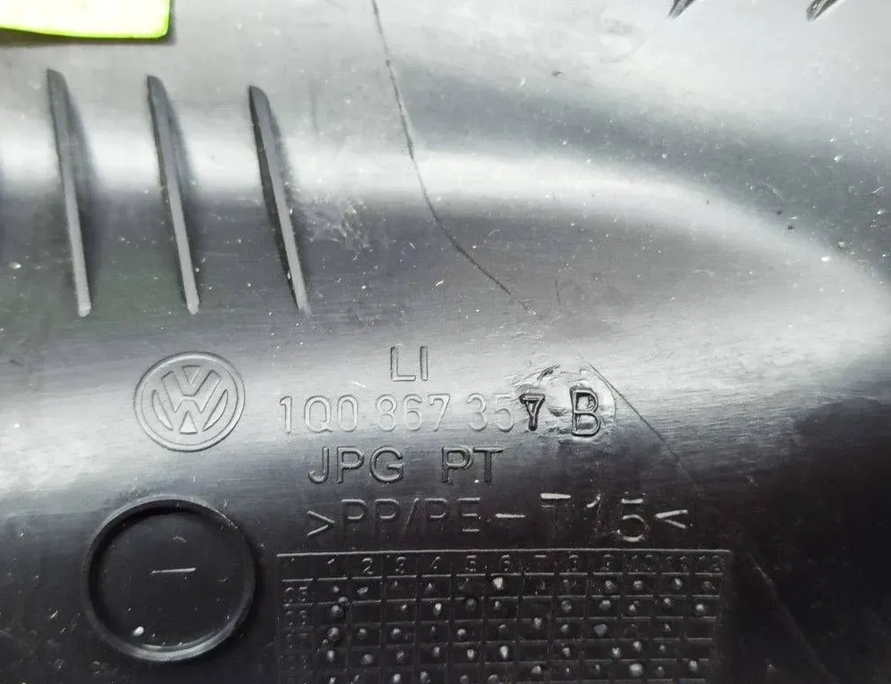 VOLKSWAGEN Eos 1 generation (2006-2020) Left A Pillar Trim 1Q0867357B 34310882