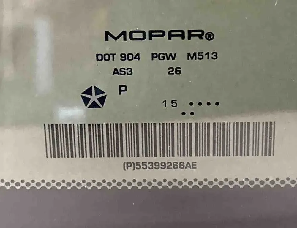 DODGE Durango 3 generation (2010-2024) Rear Right  Window 55399266AE,DOT904 32693621