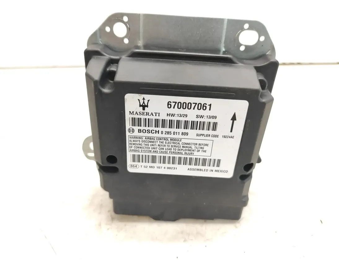 MASERATI Ghibli 3 generation (2013-2024) SRS Control Unit 670007061 30117896