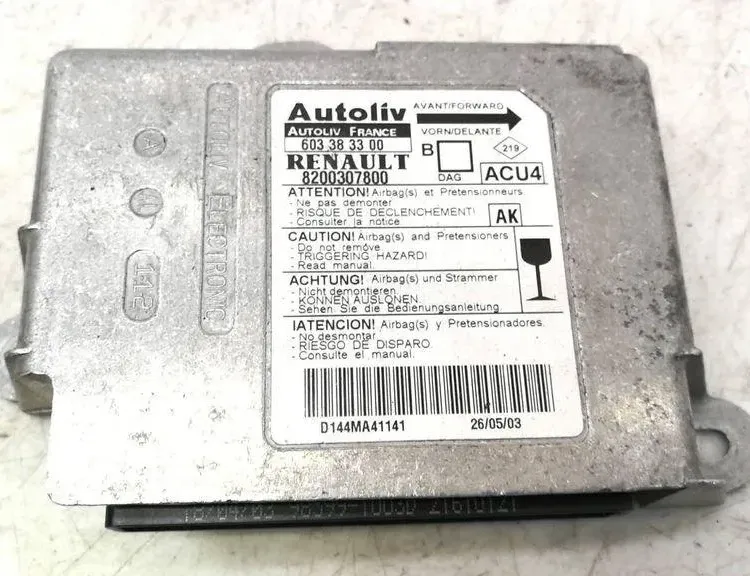 RENAULT Megane 2 generation (2002-2012) SRS Control Unit 603383300 30303411