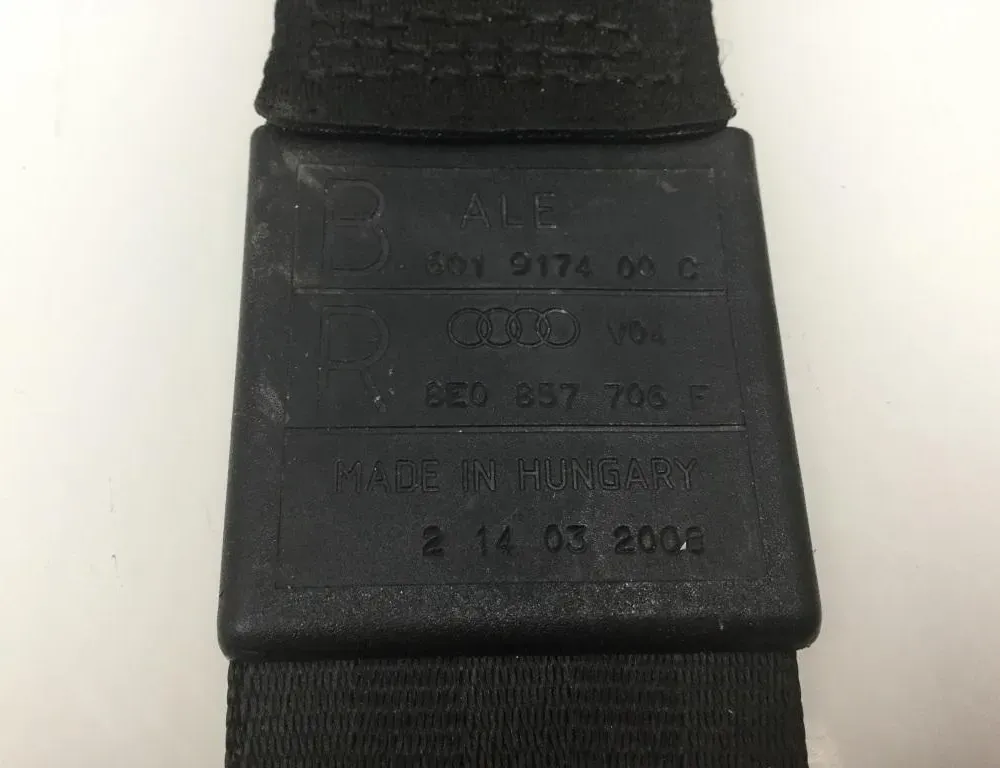 AUDI A4 B7/8E (2004-2008) Front Right Seatbelt 8E0857706F 32905330