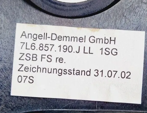 VOLKSWAGEN Touareg 1 generation (2002-2010) Отделочный щит панели  7L6857190J 30555732