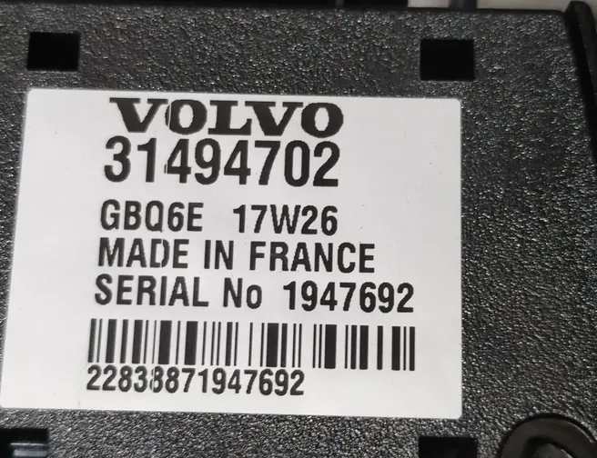 VOLVO S90 2 generation (2016-2023) Ignition Lock 31494702 26315630