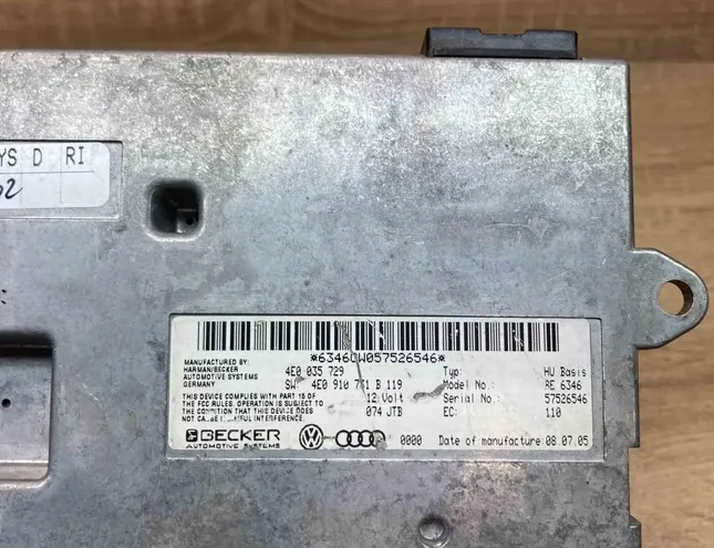 AUDI A6 C4/4A (1994-1997) Multimedia Controller 4E0035729,4E0910731B 34388206
