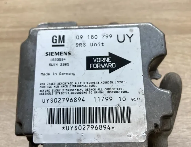 OPEL Astra G (1998-2009) Security Control Unit 09180799 34449196