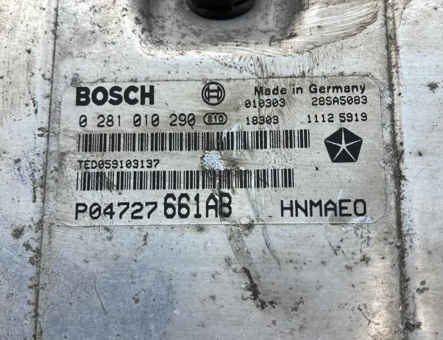 CHRYSLER Voyager 4 generation (2001-2007) Engine Control Unit ECU P04727661AB,0281010290 34452893