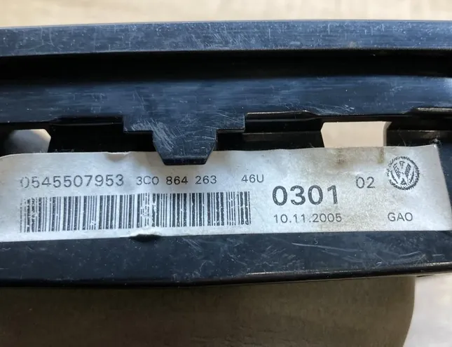 VOLKSWAGEN Passat B6 (2005-2010) Gear Shifting Level Plastic Trim 3C0864263 34292637