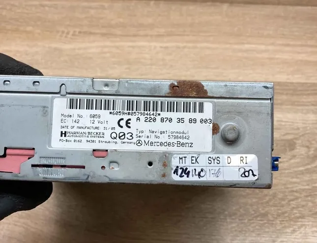 MERCEDES-BENZ S-Class W126 / C126 (1979-1991) Блок управления навигацией A2208703589 34346505