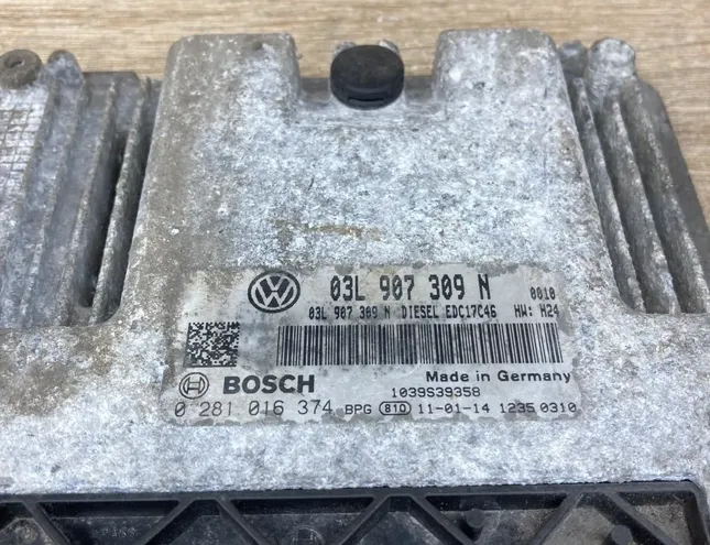 VOLKSWAGEN Passat B7 (2010-2015) Engine Control Unit ECU 03L907309N 34299599