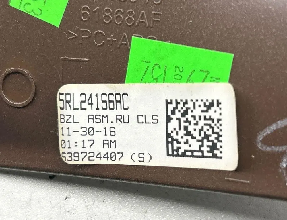 CHRYSLER Pacifica 2 generation (RU) (2016-2023) Instrument Cluster Speedometer Trim 539724407,61868AF,5RL24156AC 34120396
