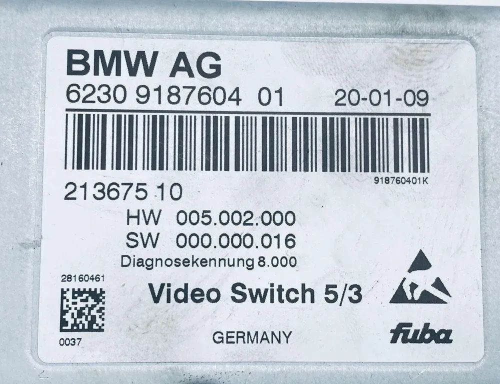 BMW 7 Series F01/F02 (2008-2015) Блок управления камерой 9187604 30679491