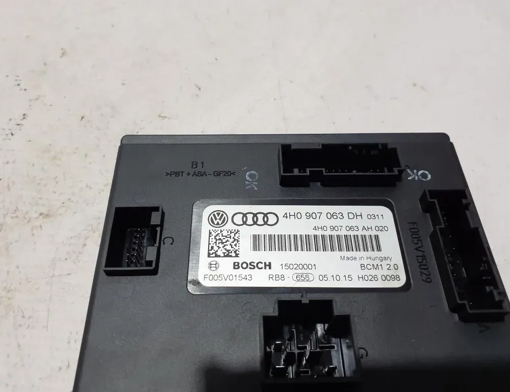 AUDI A6 C7/4G (2010-2020) Comfort Control Unit 4H0907063DH 32825982