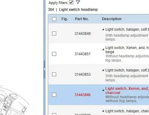 VOLVO V70 3 generation (2007-2020) Headlight Switch Control Unit 30739412,31443846,30739432 32782838