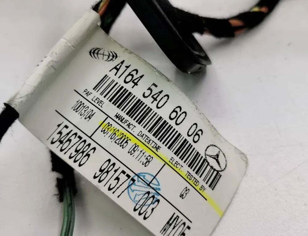 MERCEDES-BENZ M-Class W164 (2005-2011) Дверные кабели задние правые A1645406006 36119636