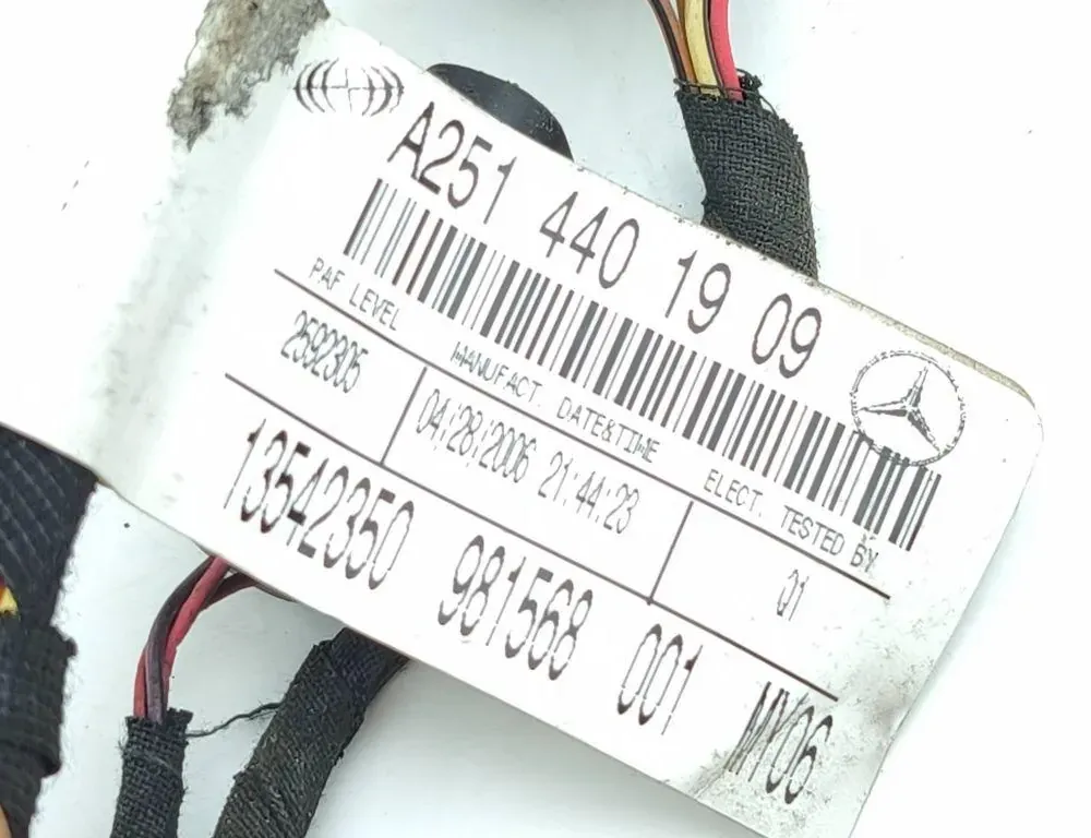 MERCEDES-BENZ M-Class W164 (2005-2011) Дверные кабели спереди справа A2514401909 36188916