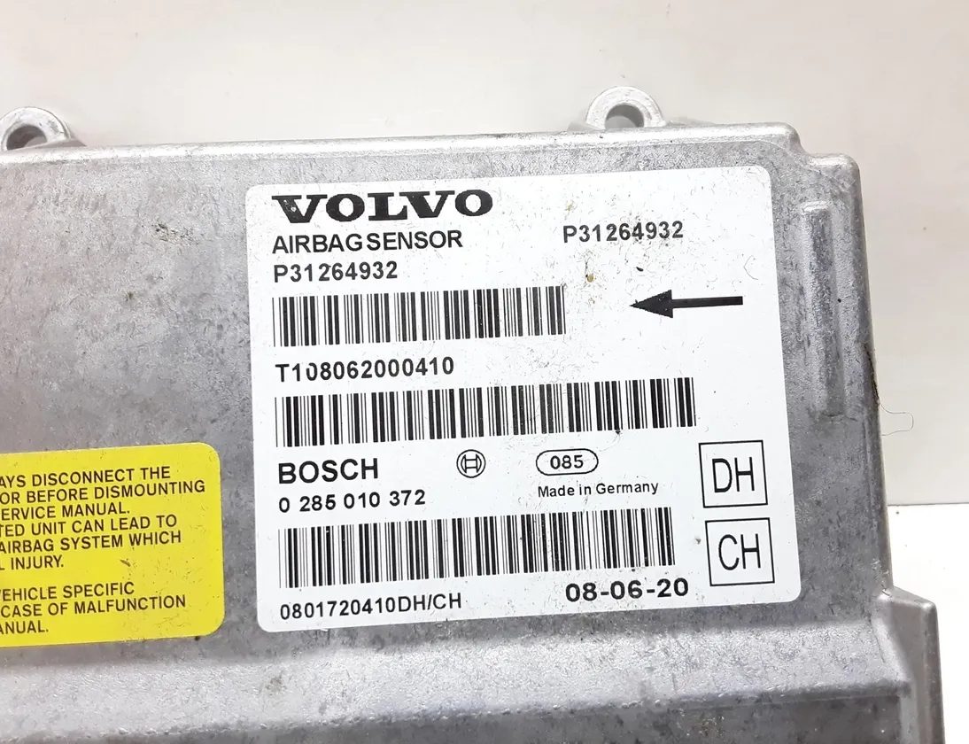 VOLVO V70 3 generation (2007-2020) SRS Control Unit 0285010372,P31264932 23598896