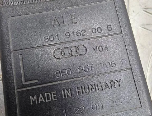 AUDI A4 B6/8E (2000-2005) Front Left Seatbelt 8E0857705F,122092003,601916200B 35957706