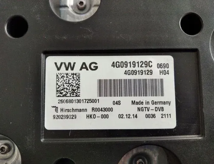 AUDI A8 D4/4H (2010-2018) Camera control unit 4G0919129,4G0919129C 27459300