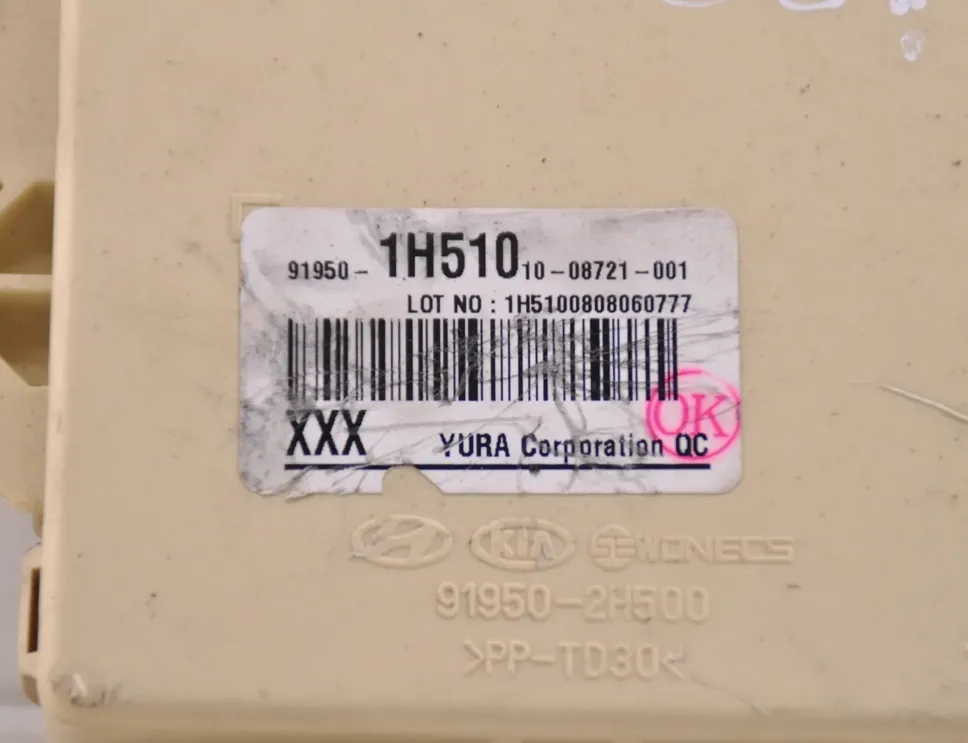 HYUNDAI i30 FD (1 generation) (2007-2012) Fuse Box 919502H500,919501H510 33443817