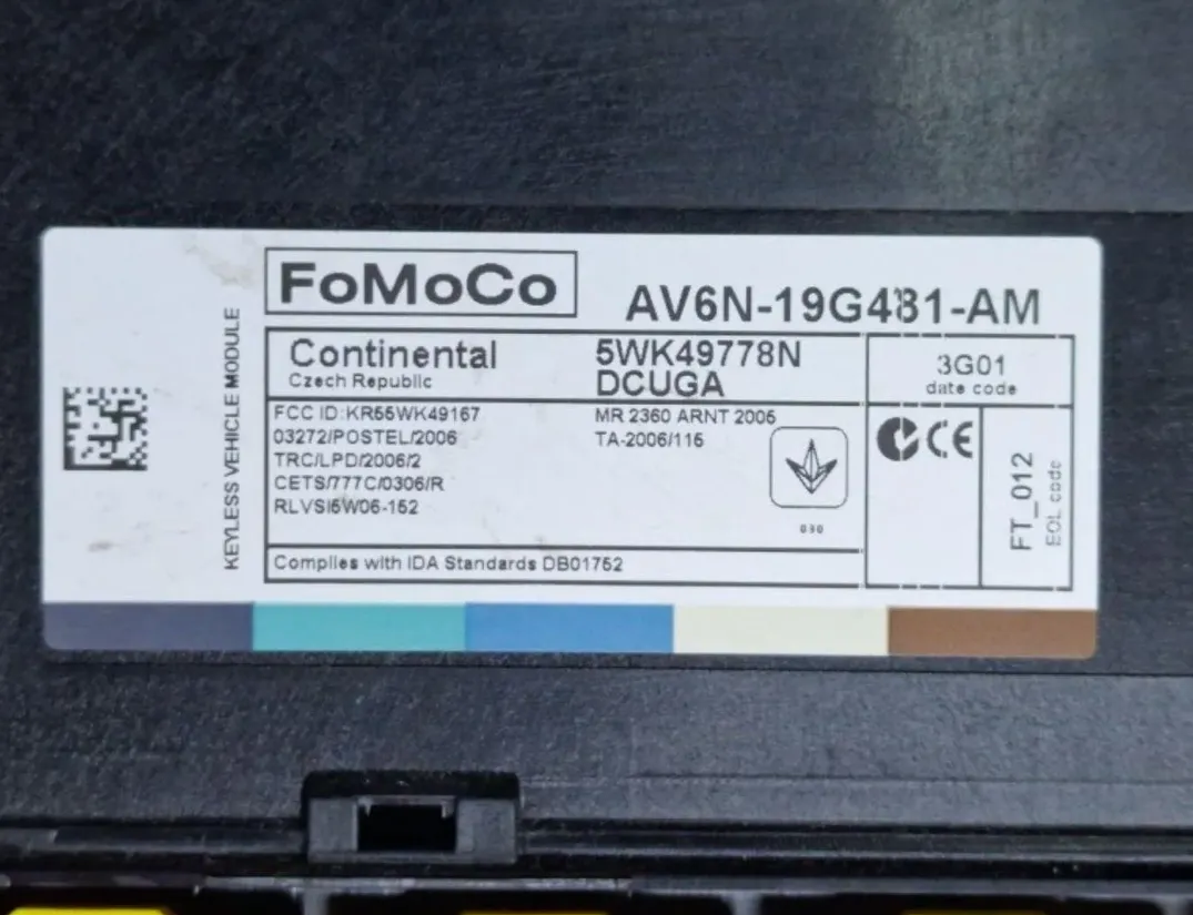 FORD C-Max 2 generation (2010-2019) Brake system control unit AV6N19G481AM 30161052