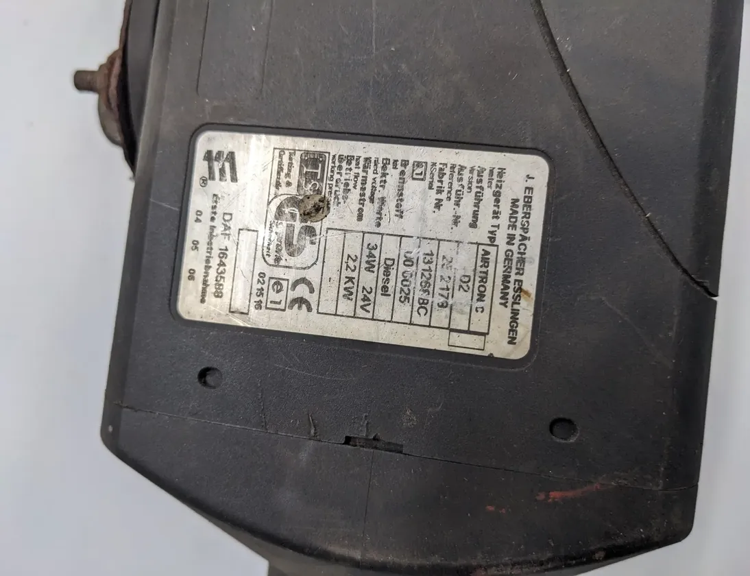 DAF XF 105 (2005-present) Автономный отопитель 1643588,Airtronicd2,Eberspacher,252179,131268BC,Ip1139 33526220