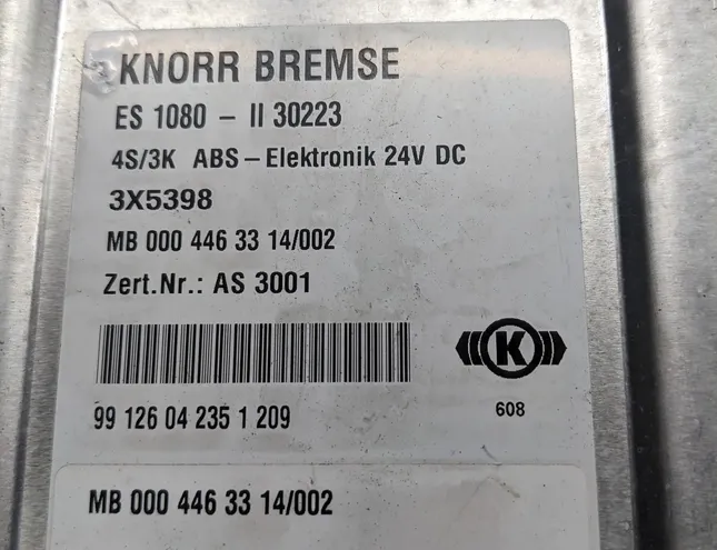 MERCEDES-BENZ ATEGO (1998-2004) ABS control unit 0004463314,A0004463314,ES1080,4s/3k,3x5398,Ip1161 33927793