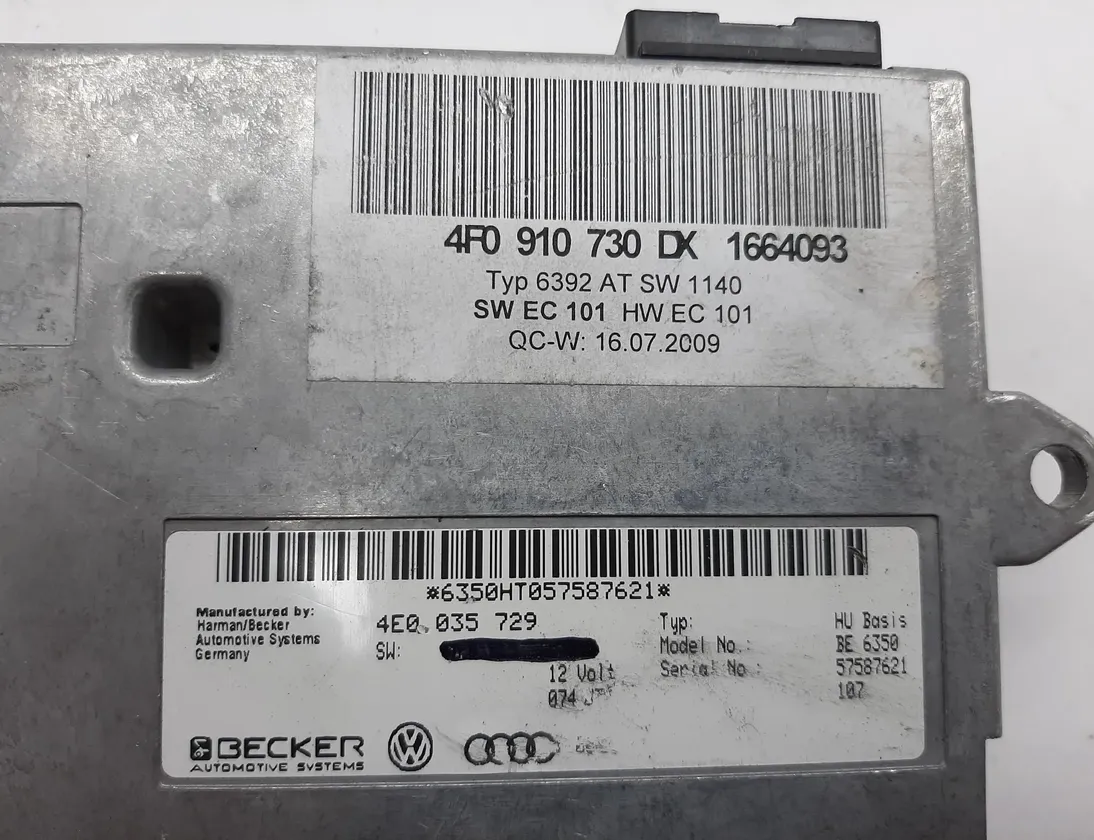 AUDI A6 C6/4F (2004-2011) Bluetooth Control Unit 4F0910730DX,4E0035729 12060121