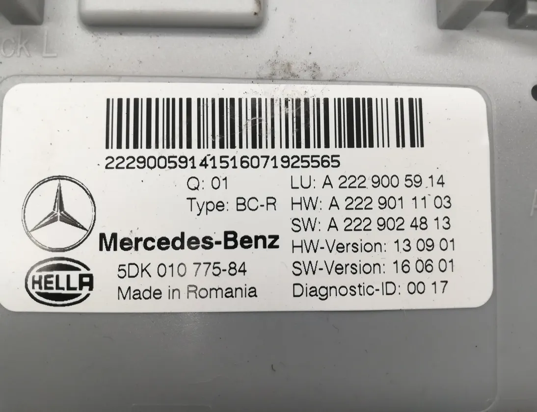 MERCEDES-BENZ C-Class W205/S205/C205 (2014-2023) Comfort Control Unit A2229005914 21472793