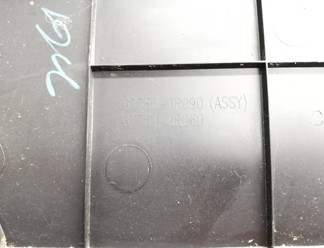 TOYOTA RAV4 5 generation (XA50) (2018-2024) Tailgate Cover Trim 67750-0R090 22958662