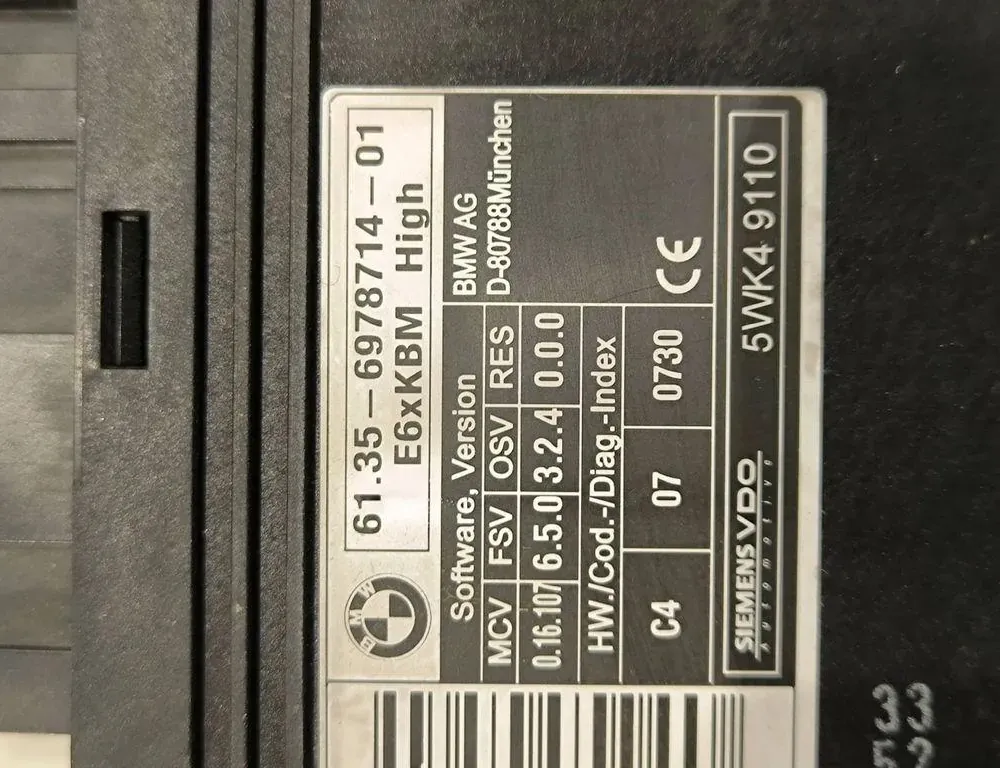 BMW 5 Series E60/E61 (2003-2010) Other Control Units 5WK49110,6978714 33200363