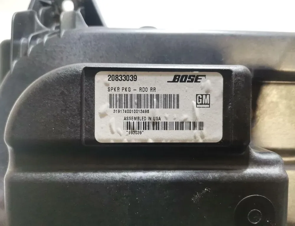 CHEVROLET Volt 1 generation (2011-2015) Subwoofer 20833039 35034682