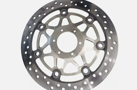 HONDA VFR 2 generation (2009-2024) Front left side brake disc rotor LH 28593324