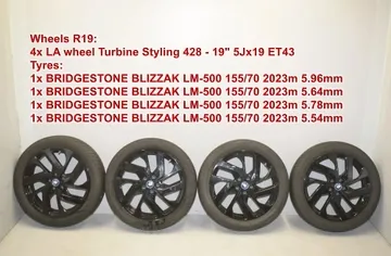 BMW i3 I01 (2013-2024) Wheel Set 6887937,36106887937 34832148