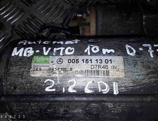 MERCEDES-BENZ Viano W639 (2003-2015) Starter Motor 0051511301 28822539