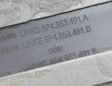 AUDI RS 3 8PA (2011-2012) Front Left Door Panel 8P4853491A,8P4853491B,8P4853491E 23033689