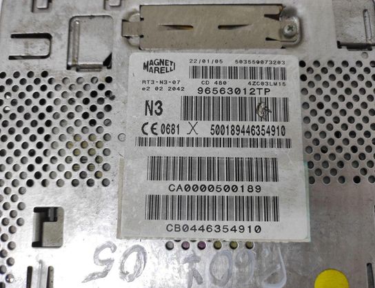 PEUGEOT 607 1 generation (2000-2008) Music Player With GPS 96563012TP 32975511