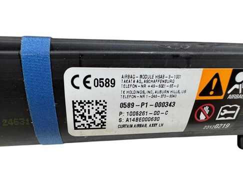TESLA Model 3 1 generation (2017-2024) Left Side Roof Airbag SRS 100526100C,0589P1000343,A14BE000630 32930248