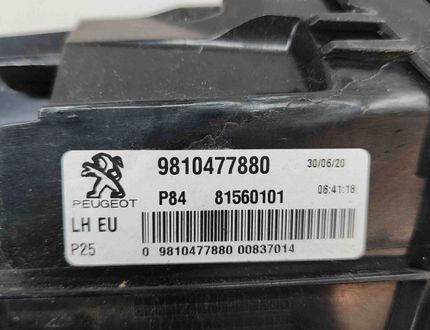 PEUGEOT 3008 2 generation (2017-2023) Фонарь крышки багажника левый 9810477880 22736531