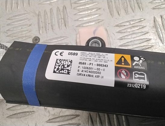 TESLA Model S 1 generation (2012-2024) Left Side Roof Airbag SRS 100526100C 33016952